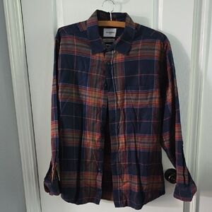 Goodfellow & Co Blue and Red Casual Button Down Shirt